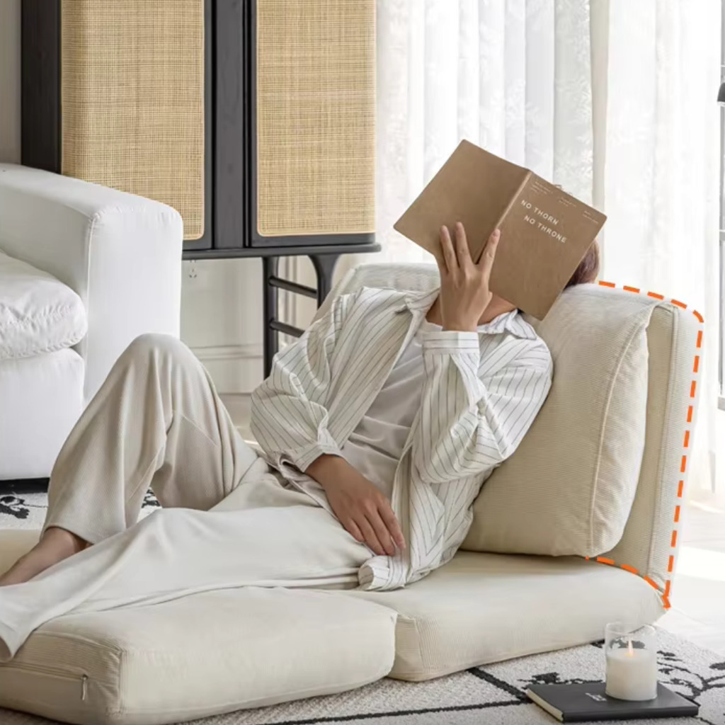 Fauteuil Futon Japonais Beige
