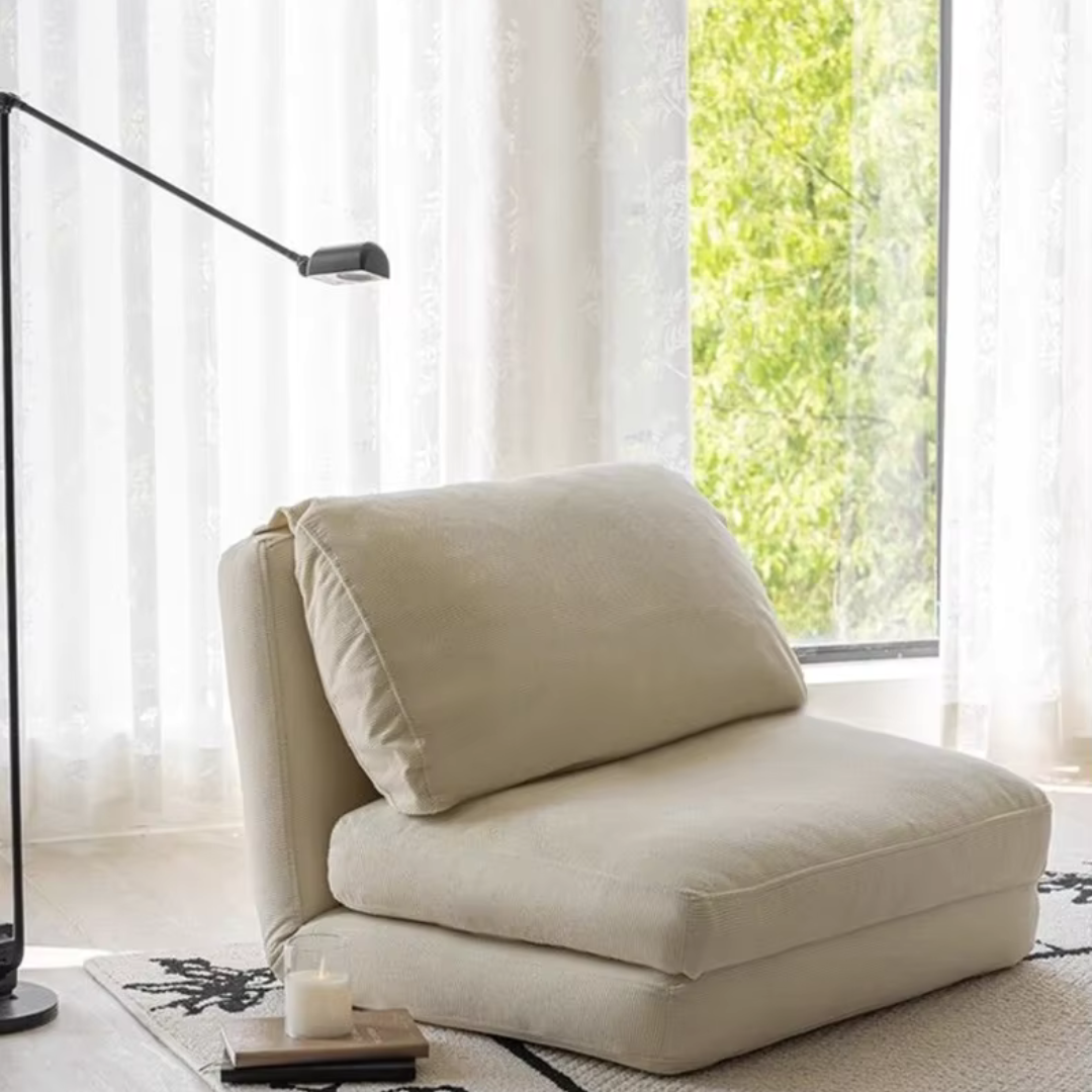 Fauteuil Futon Japonais Beige