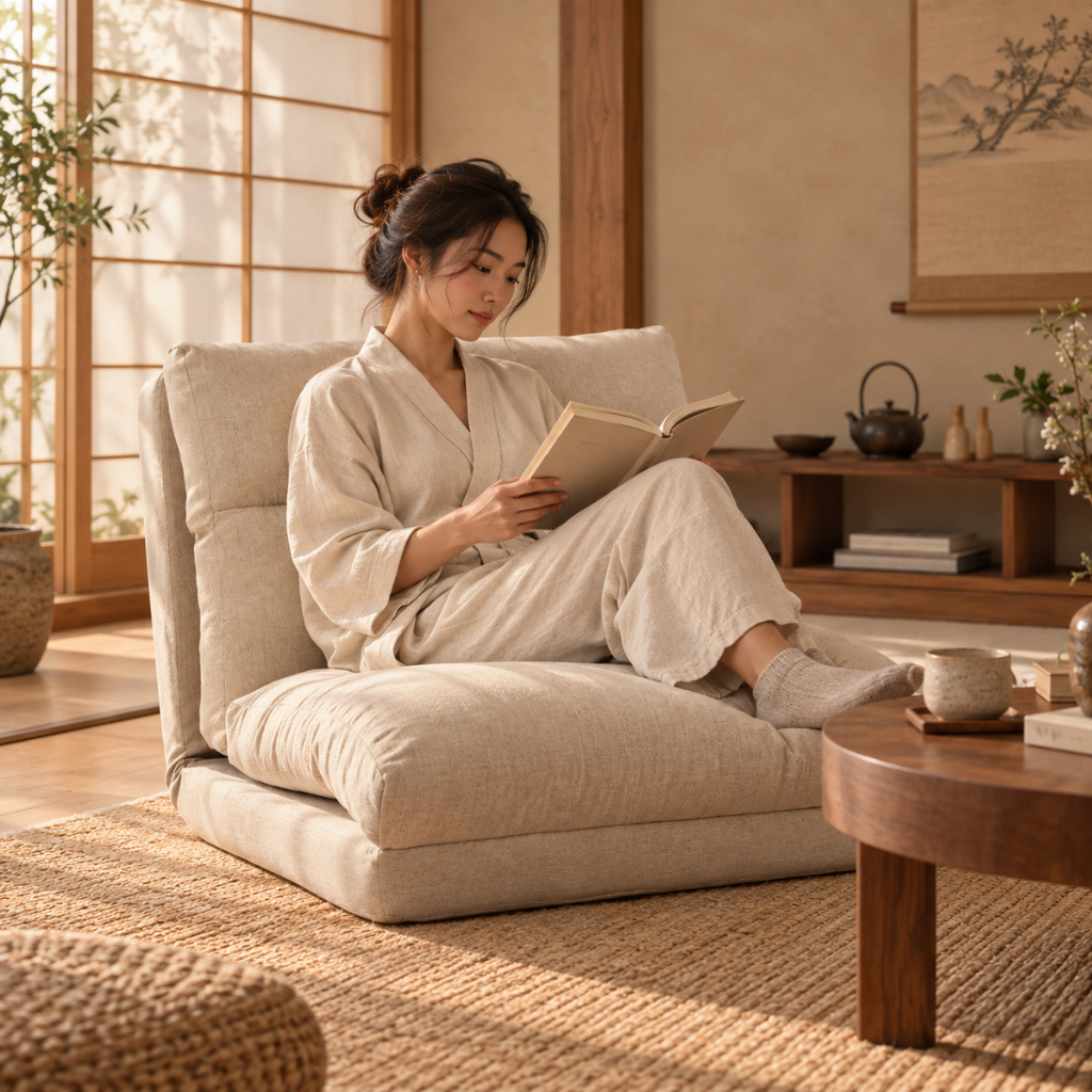 Fauteuil Futon Convertible Beige