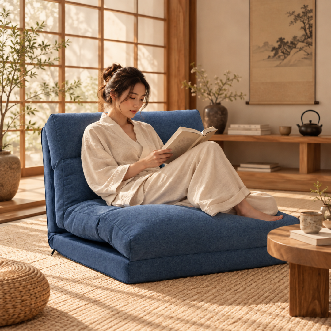 Fauteuil Futon Convertible Bleu