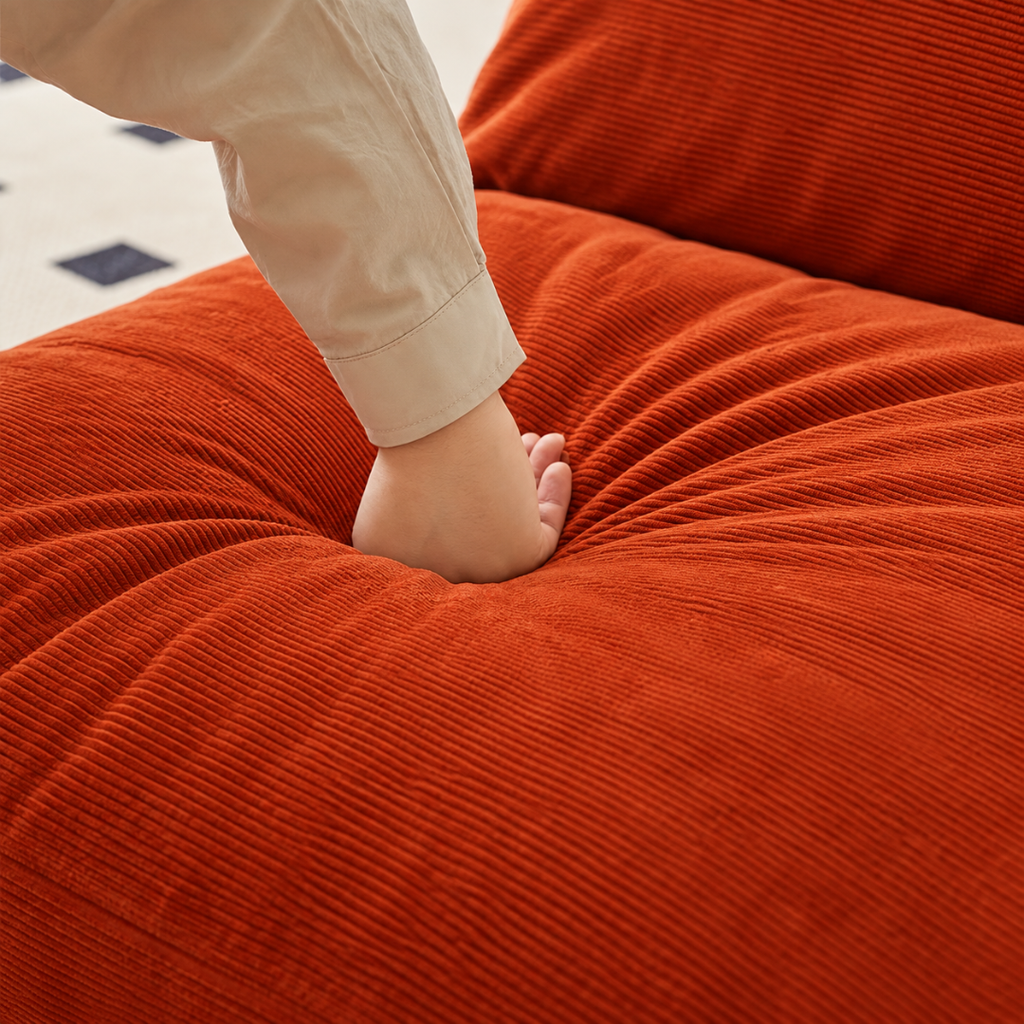 Canapé-Lit Futon Japonais Terracotta