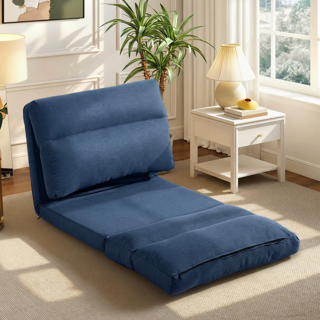 Fauteuil Futon Convertible Bleu