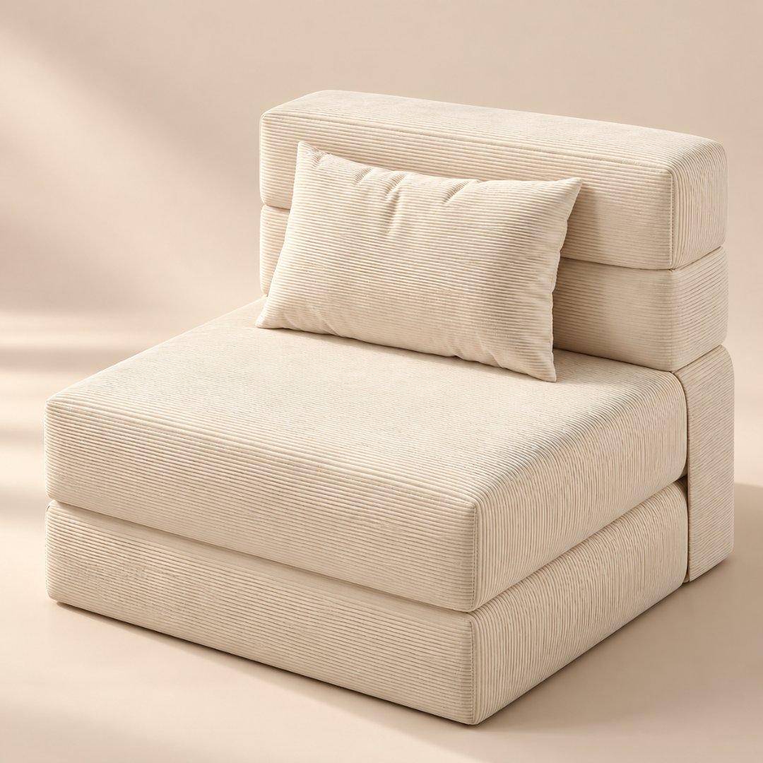 Fauteuil Futon Pliable Beige