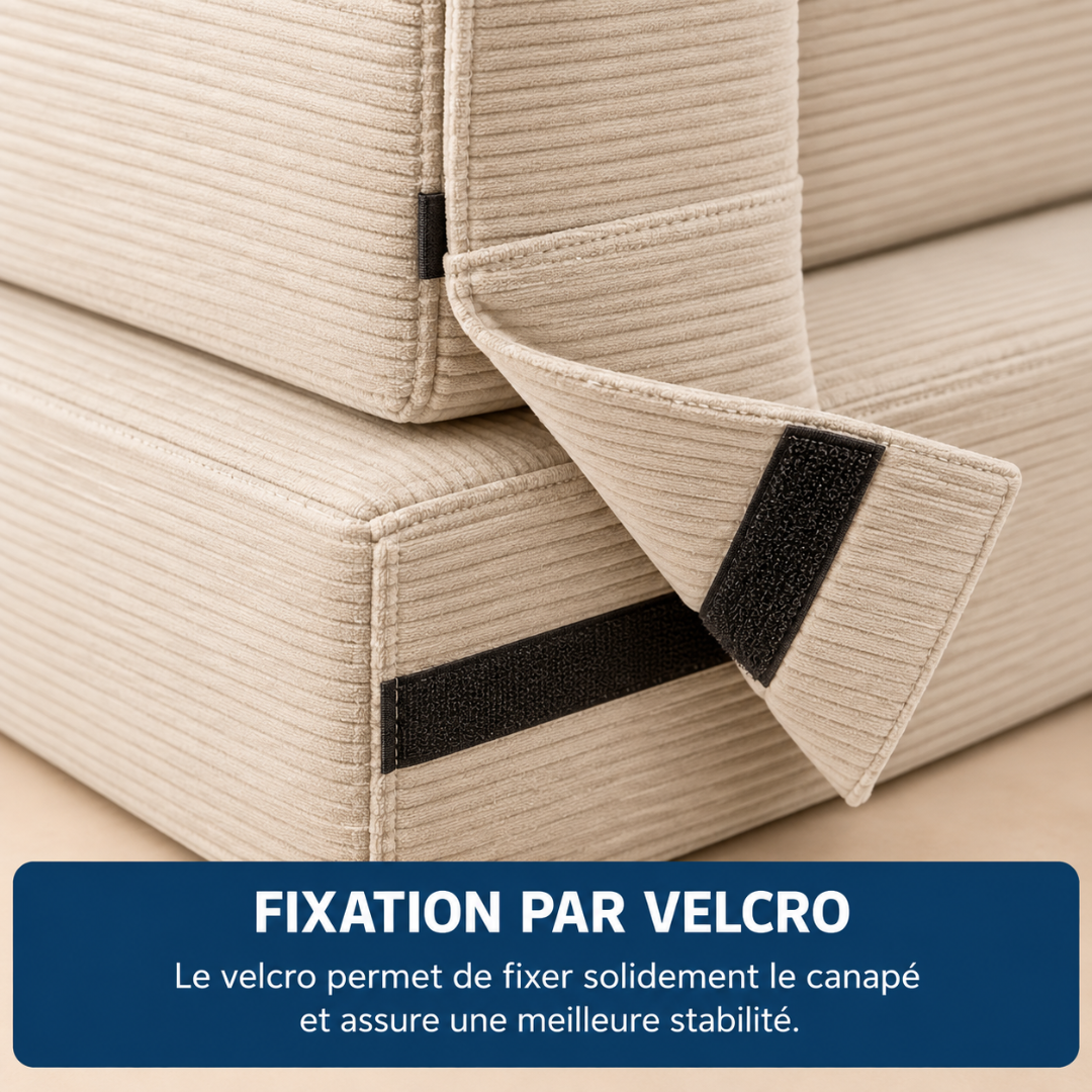 Canapé Futon Pliable Beige