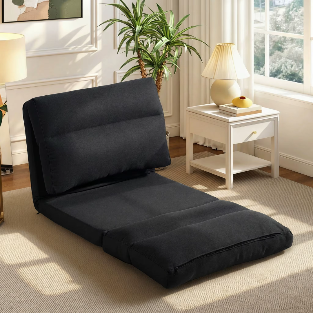 Fauteuil Futon Convertible Noir