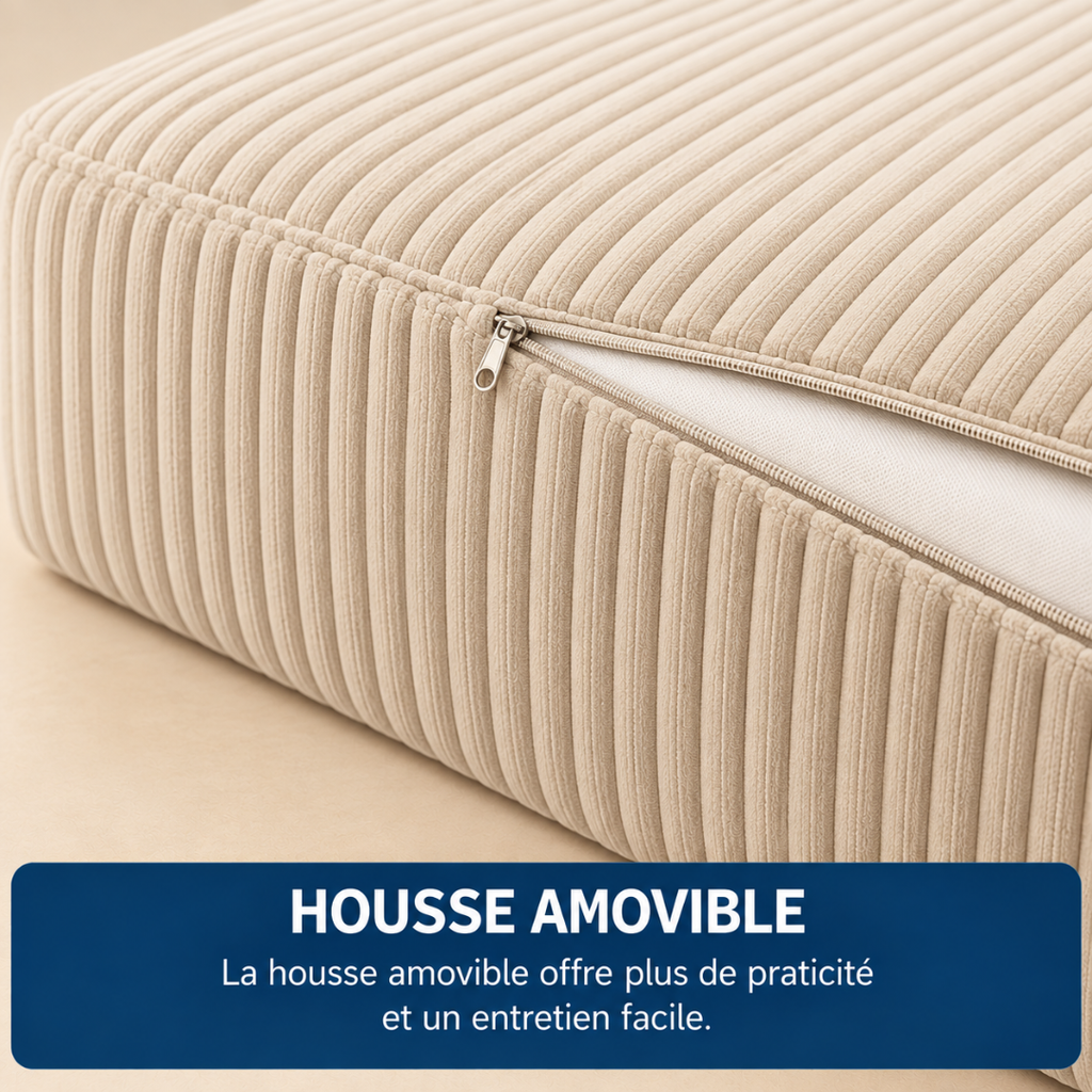 Canapé Futon Pliable Beige