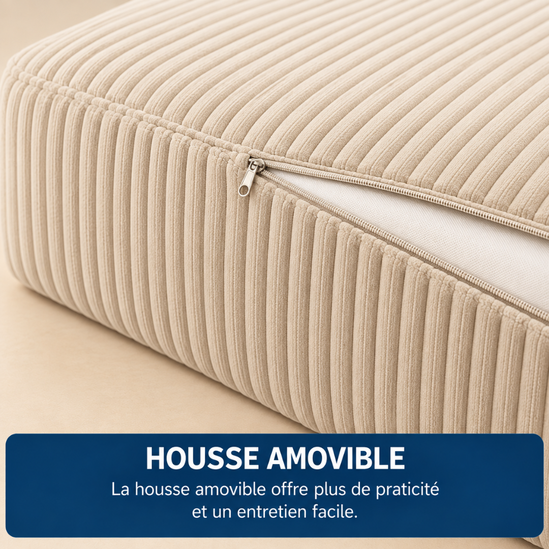 Canapé Futon Pliable Beige