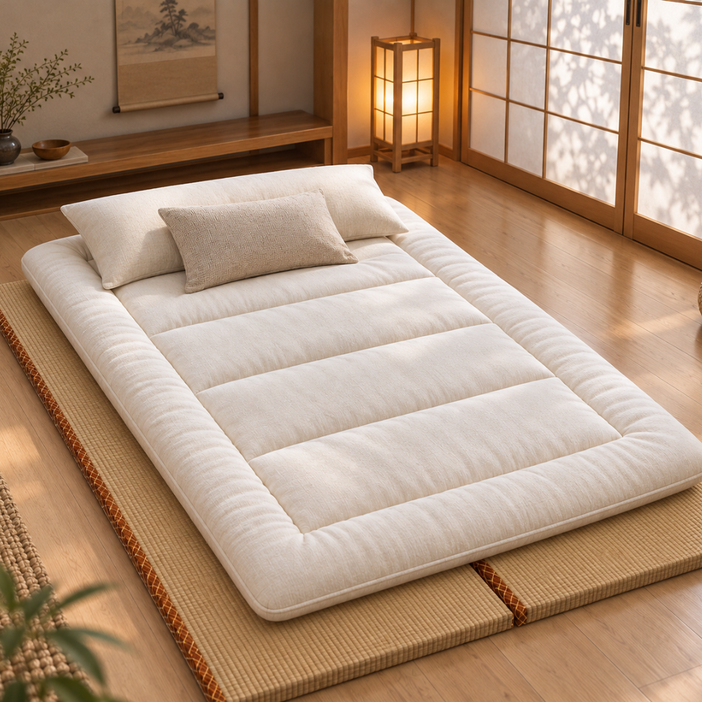Tatami Japonais Pliable Marron