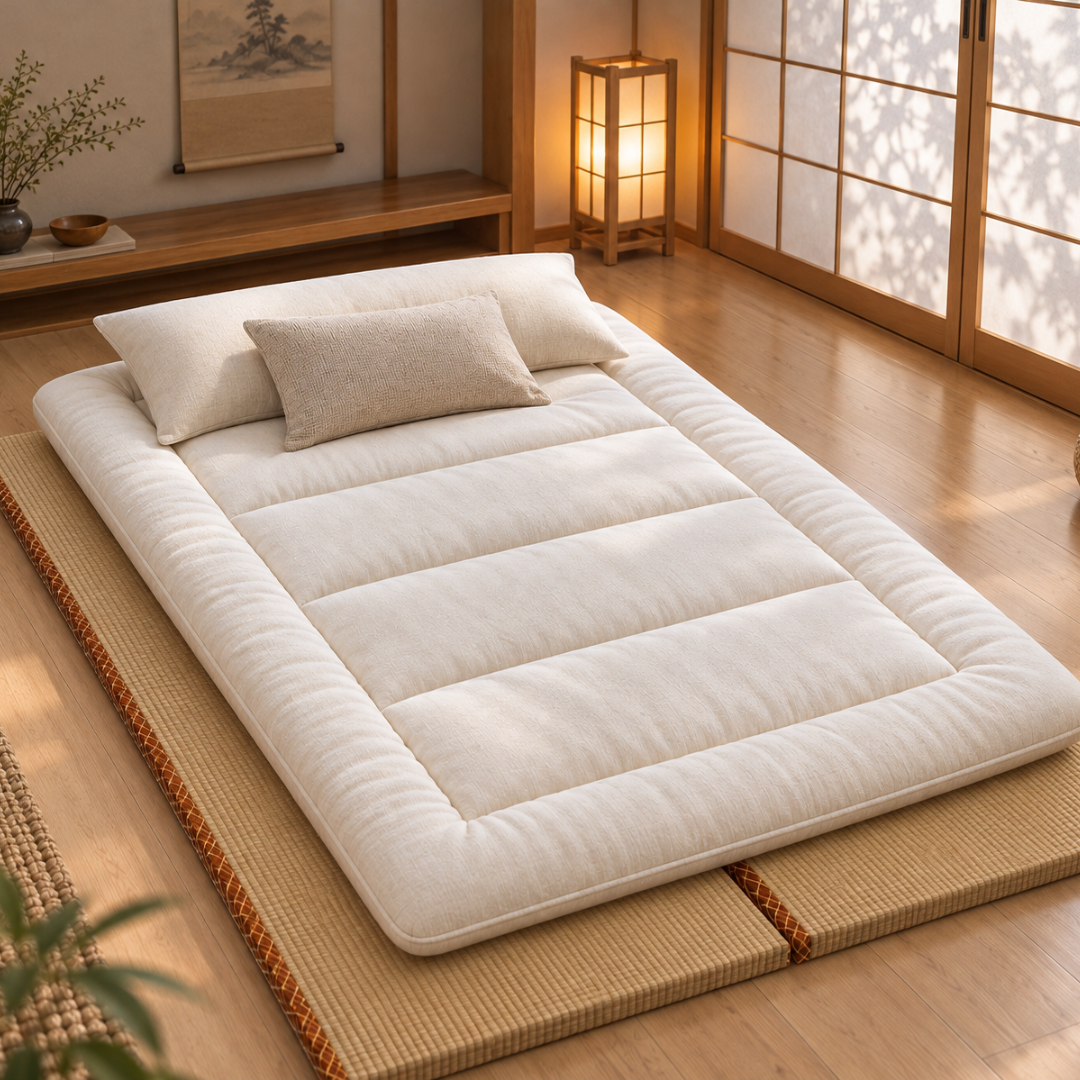 Tatami Japonais Pliable Marron