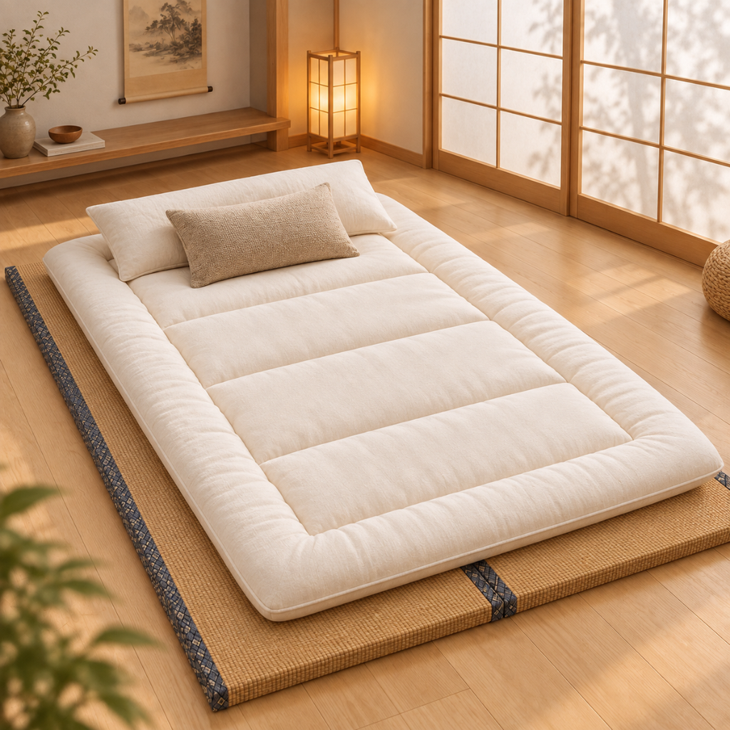 Tatami Japonais Pliable Bleu
