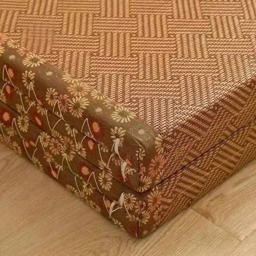 Tatami Japonais Pliable Marron Foncé
