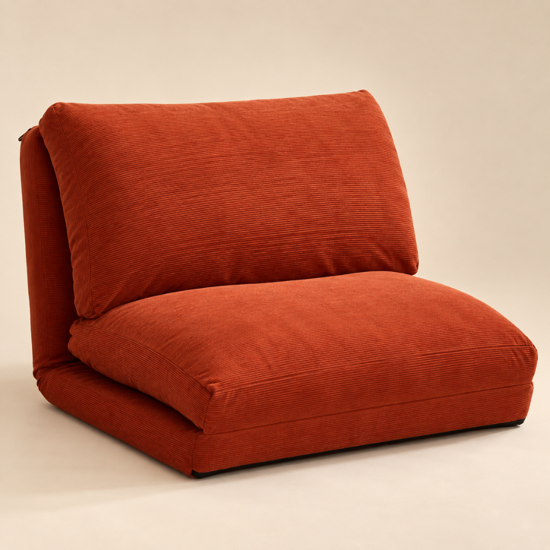 Canapé-Lit Futon Japonais Terracotta