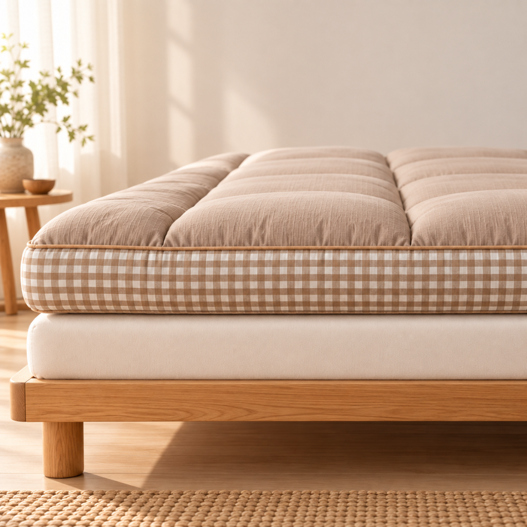 Matelas Futon Beige en Fibre de Soja