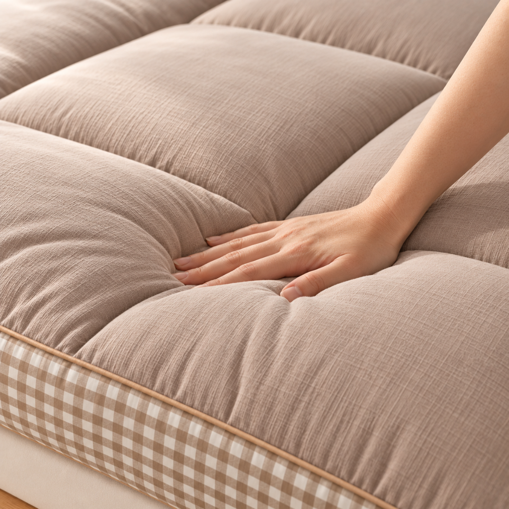Matelas Futon Beige en Fibre de Soja