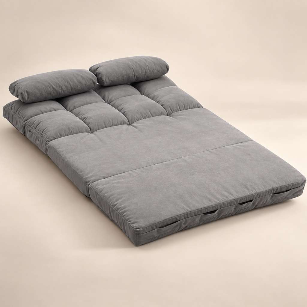 Canapé-Lit Futon Convertible Gris