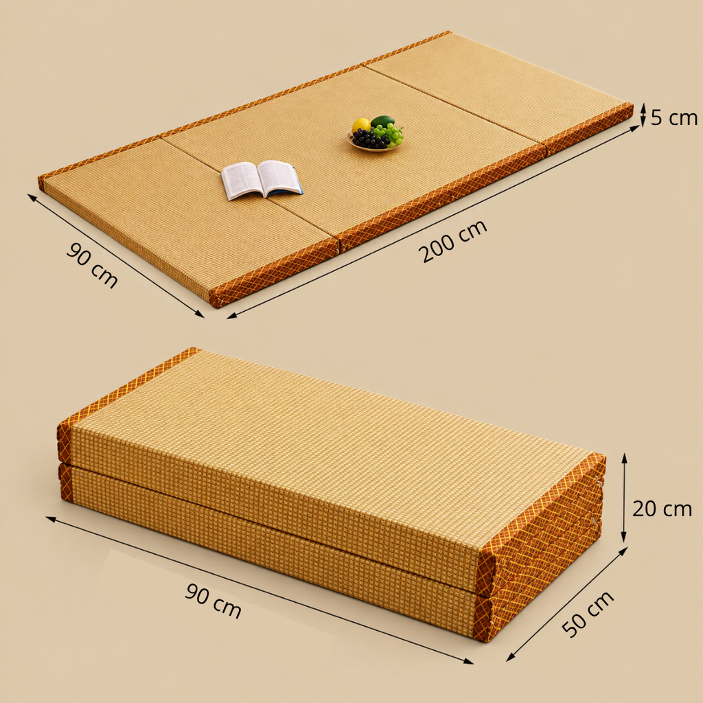 Tatami Japonais Pliable Bleu