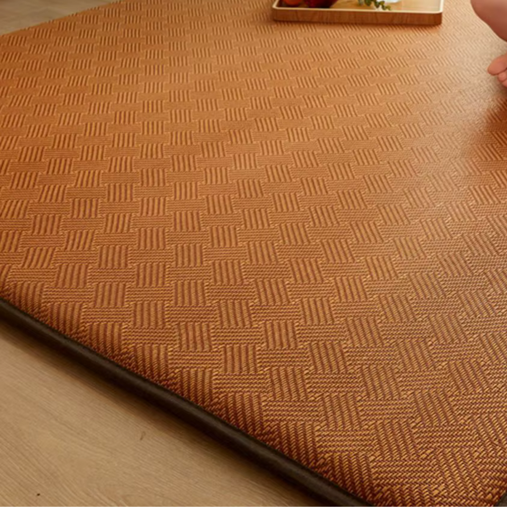 Tapis de Sol Japonais Épais Marron