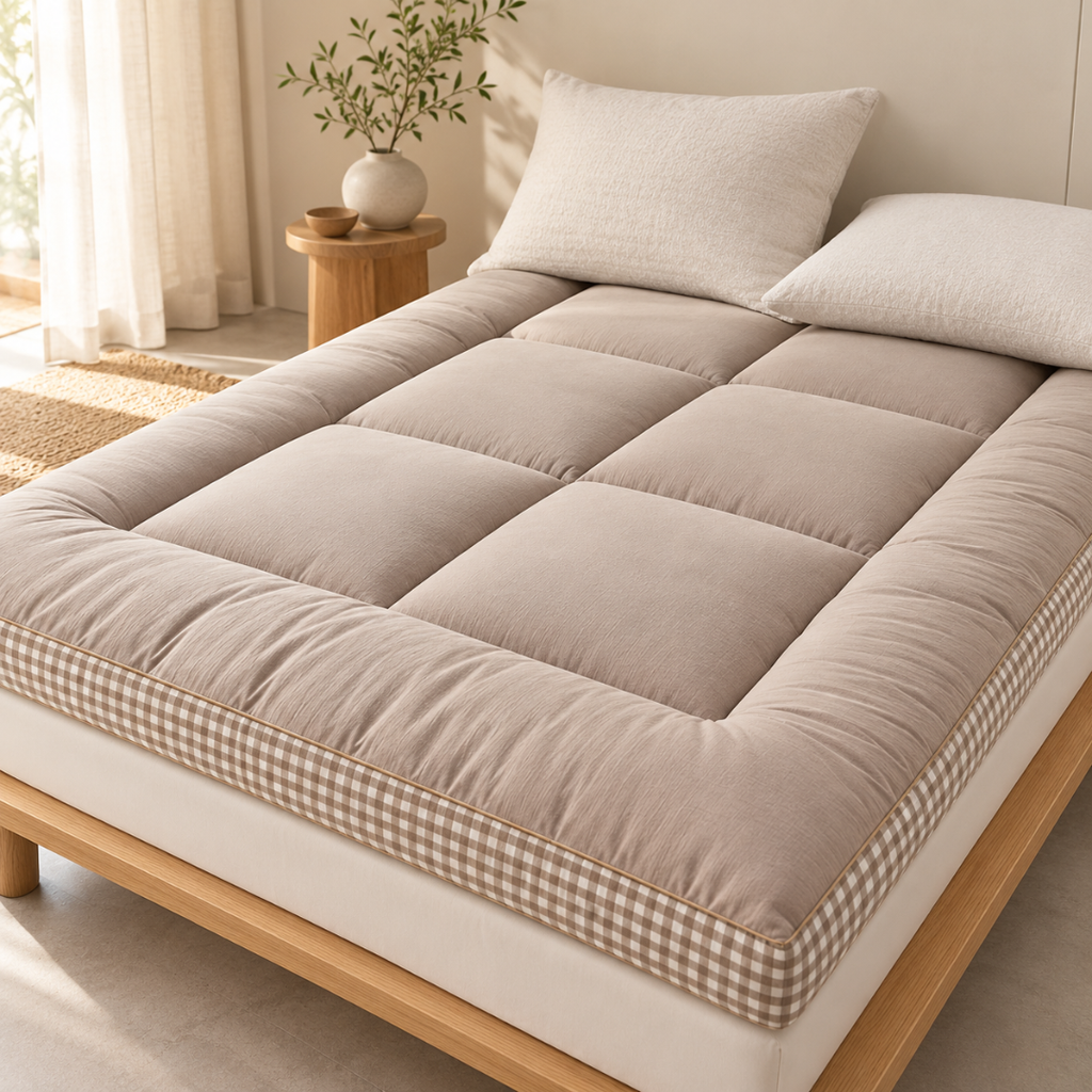 Matelas Futon Beige en Fibre de Soja