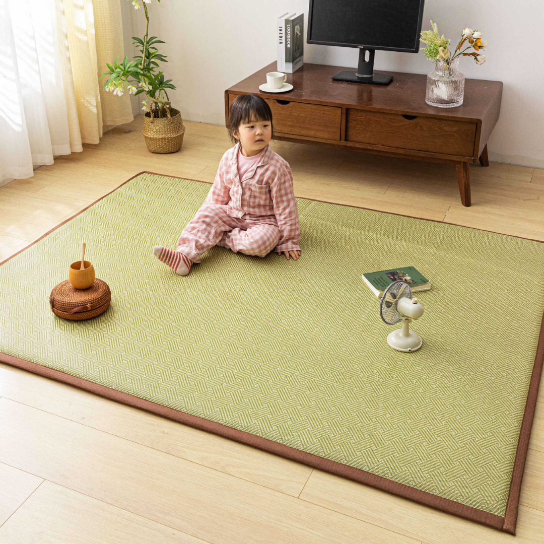 Tapis de Sol Japonais Épais Vert
