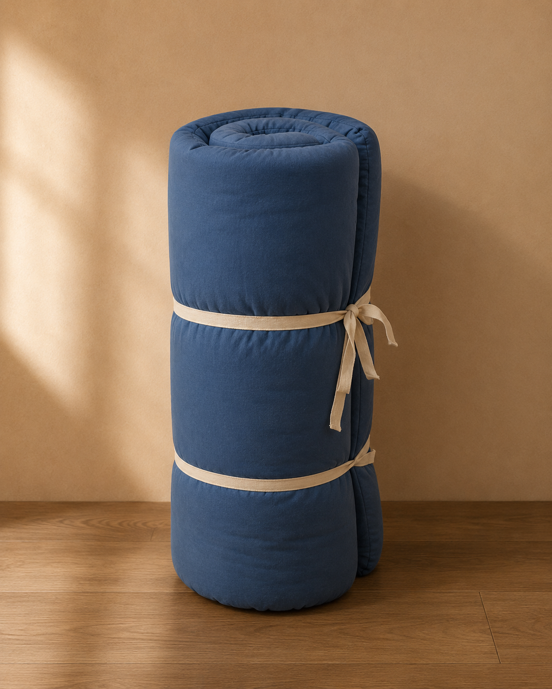 Matelas Futon Japonais Bleu en Coton