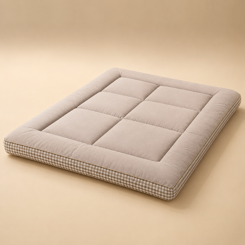 Matelas Futon Beige en Fibre de Soja