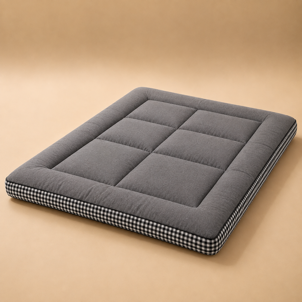 Matelas Futon Gris en Fibre de Soja