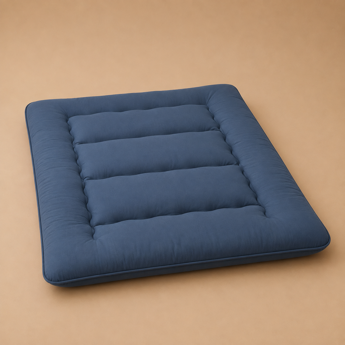 Matelas Futon Japonais Bleu en Coton