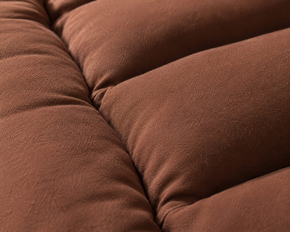 Matelas Futon Japonais Marron en Coton