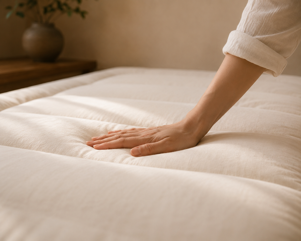 Matelas Futon Japonais Blanc en Coton