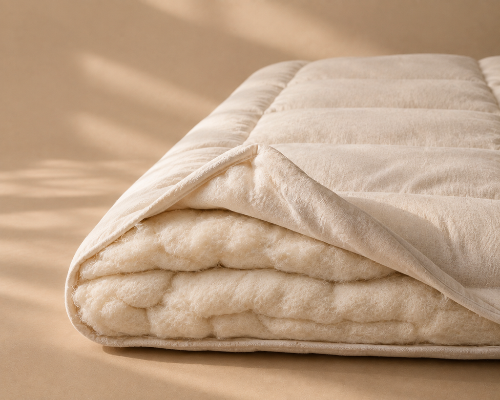 Matelas Futon Japonais Blanc en Coton